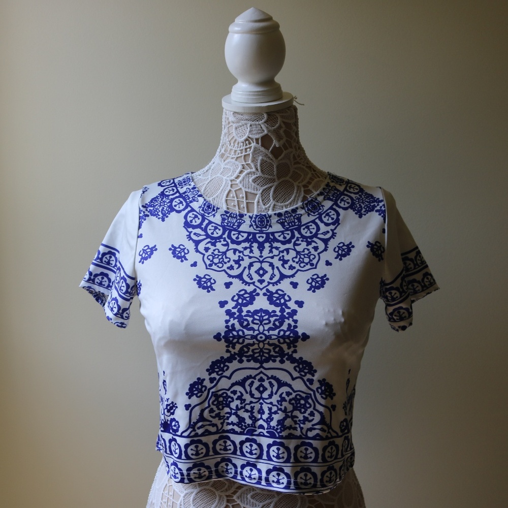 Summer Floral Crop Top